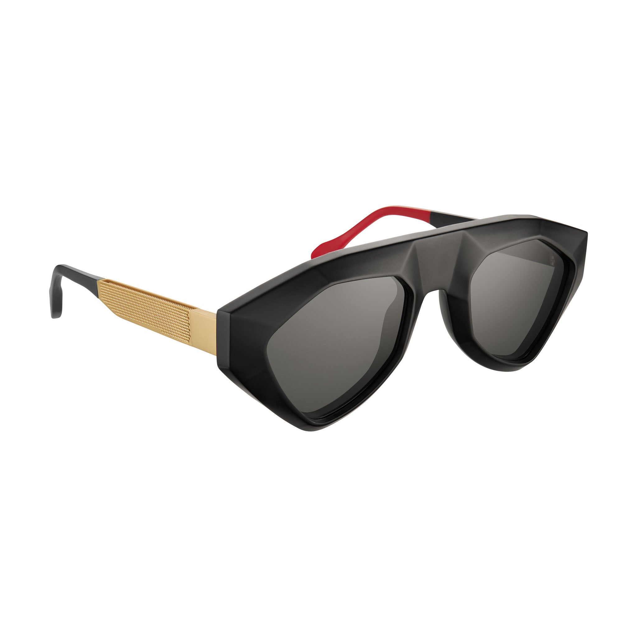 サングラス VYSEN EYEWEAR Vysen - SH-1 - black matte and gold matt The Sha - SH1 – Vysen Eyewear