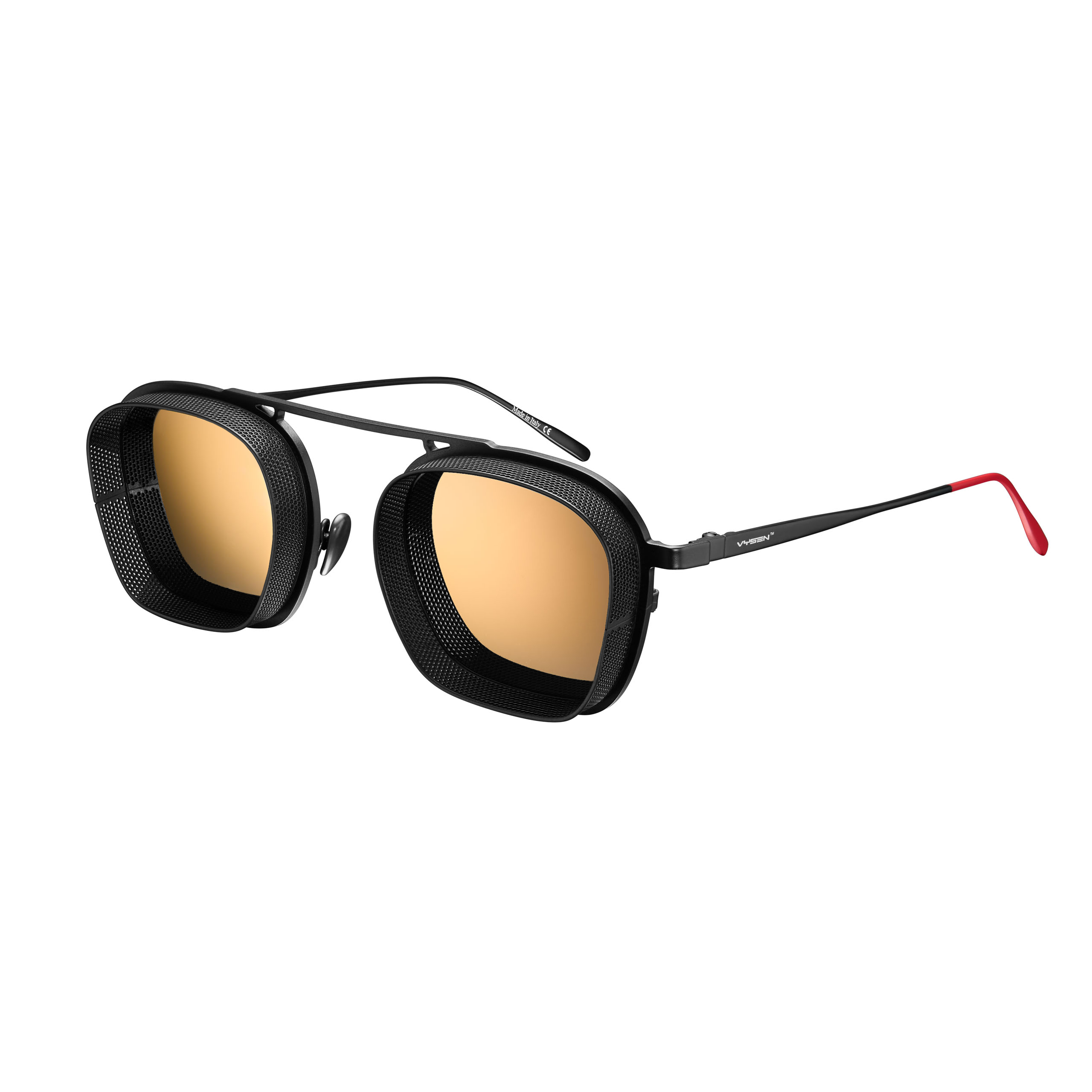 サングラス VYSEN EYEWEAR Vysen - NK-6 - navy blue matte & silver Vysen Sunglasses NK-6 - Navy Blue Matte & Silver | FRMODA.COM
