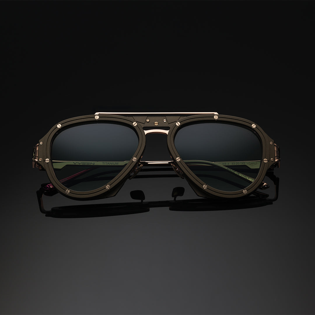 サングラス VYSEN EYEWEAR Vysen - NK-3 - black matte & silver matt The Nikky - NK3 – Vysen Eyewear