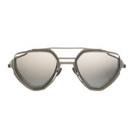 matte silver dalia sunglasses