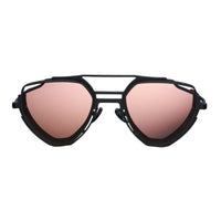 matte black and gold dalia sunglasses