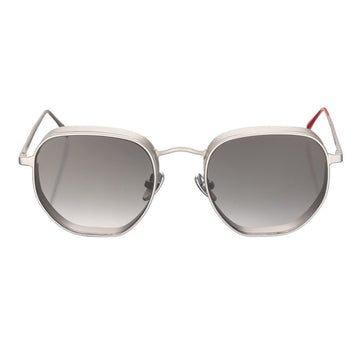 Silver Matte Frame - Black Gradient Lenses Groda Sunglasses