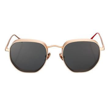 Gold Matte Frame - Black Lenses Groda Sunglasses