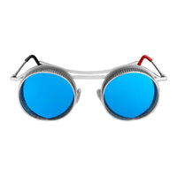 Antique Silver Frame - Blue Mirror Onix Sunglasses