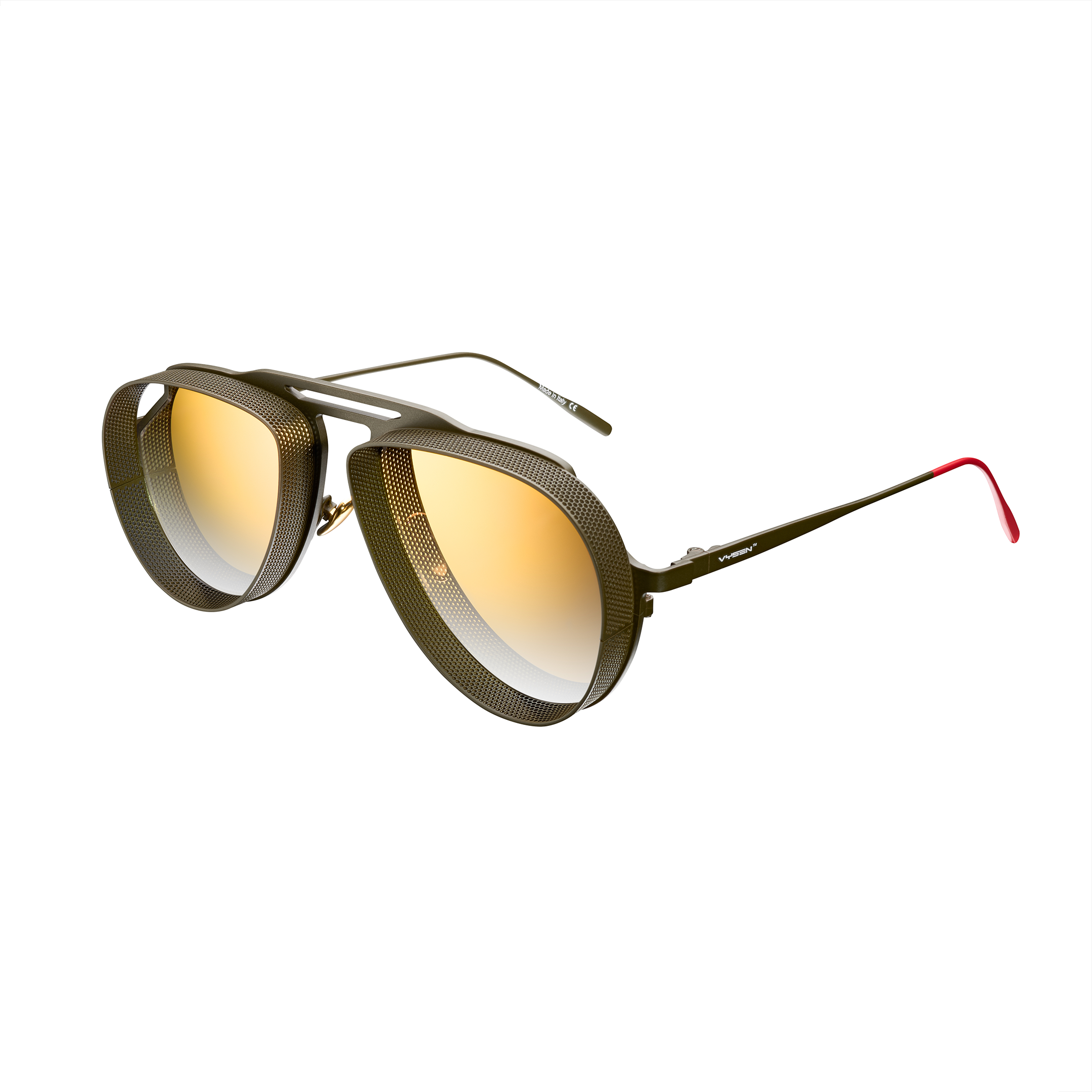 サングラス VYSEN EYEWEAR Vysen - PANACHE P-2 - Blue - Silver Stainless The Panache - P2 – Vysen Eyewear