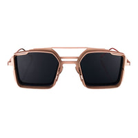 Rose Gold Matte Frame - Black Lenses Luigi Sunglasses