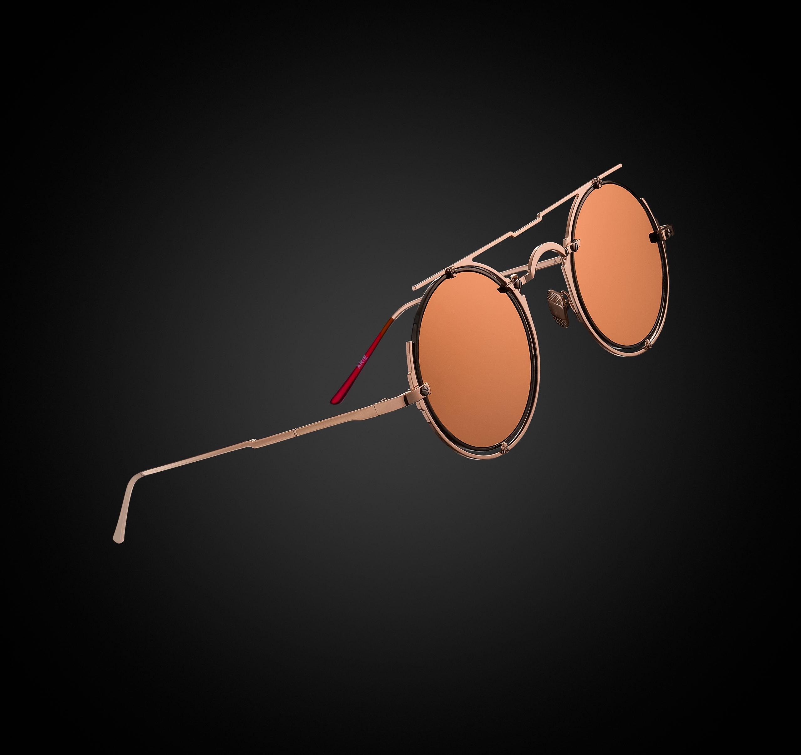 サングラス VYSEN EYEWEAR Vysen - A-4 - shiny rose gold shiny b The Arie - A4 – Vysen Eyewear
