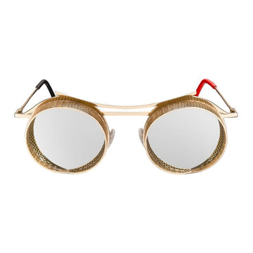 Shiny Gold Frame - Silver Mirror Onix Sunglasses